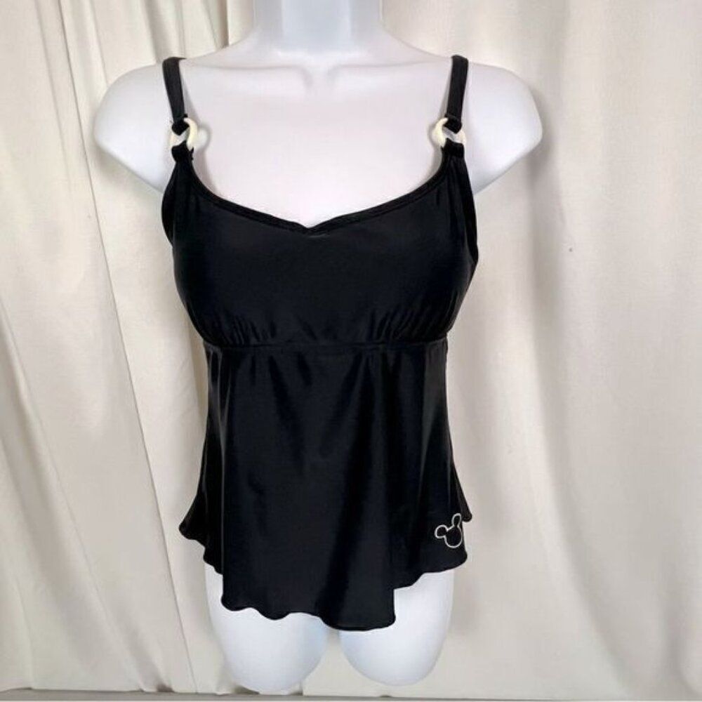 WALT DISNEY WORLD WOMENS TANKINI BLACK SIZE S